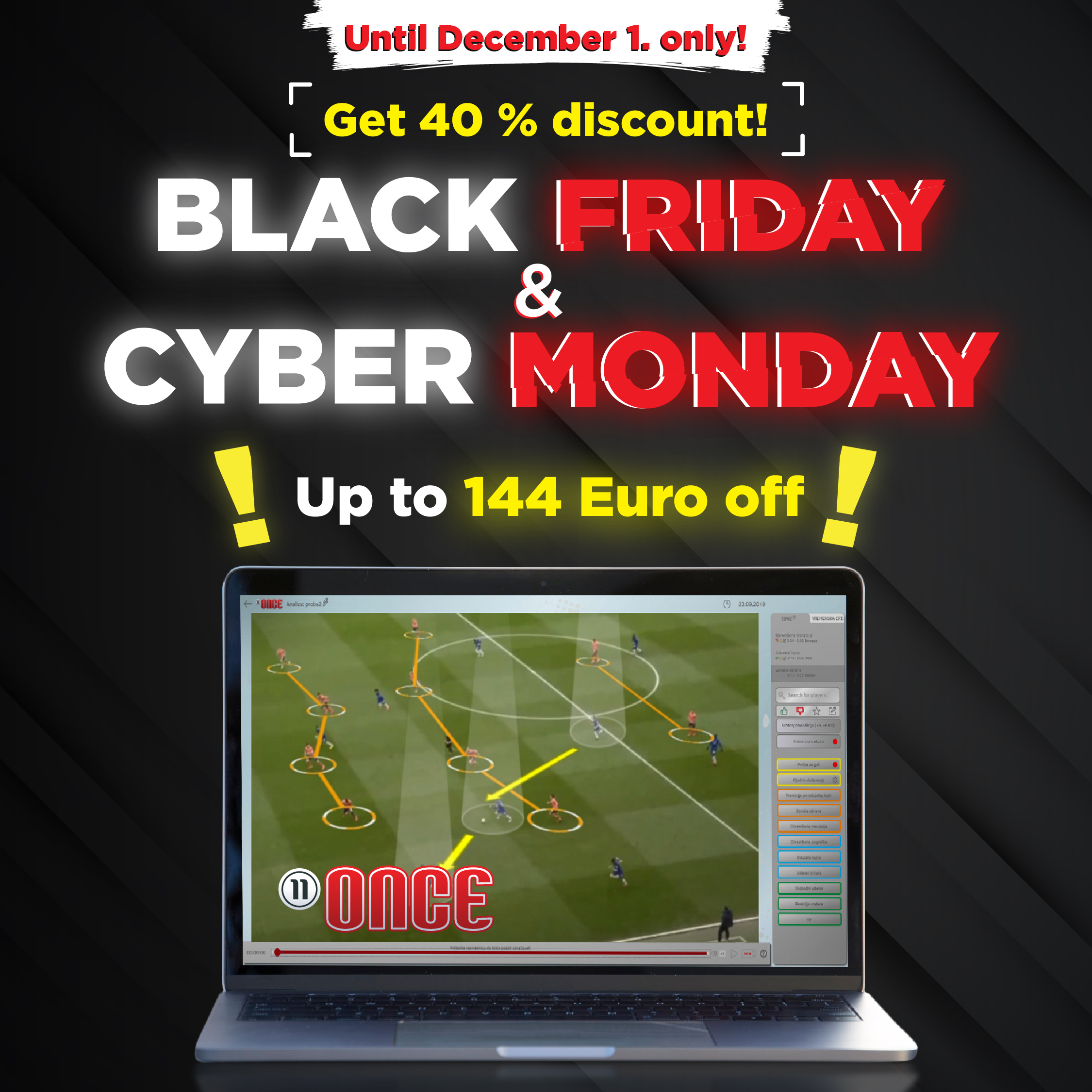 Once Sport Video Analyser Black Friday