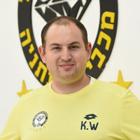 Kfir Wolfson from Maccabi Netanya is using once video analyser for video analysis.