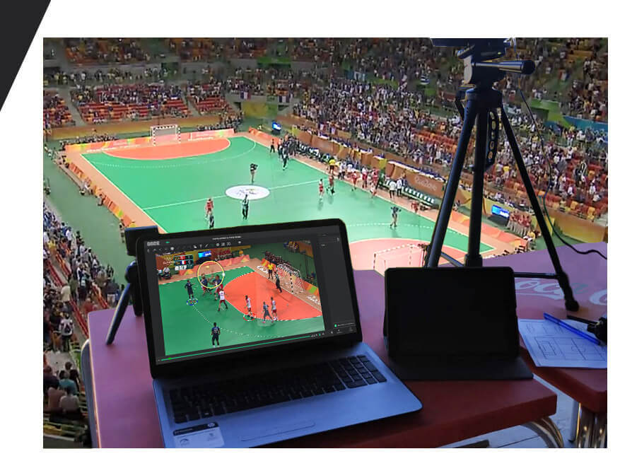 Live analysis handball Once Video Analyser