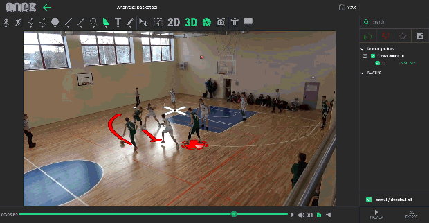 once video analyser basketball drawing GIF