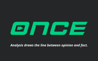 New logo - Analysis draws the line between opinion and fact - Once Video Analyser